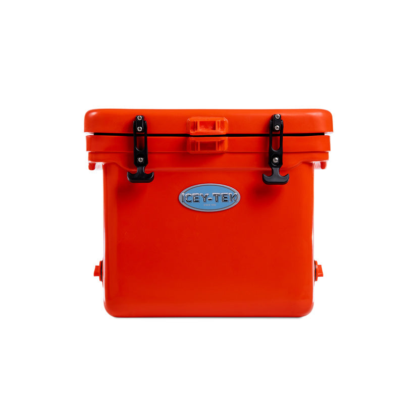 Icey-Tek 25 Litre Cube Cool Box In Flame Orange