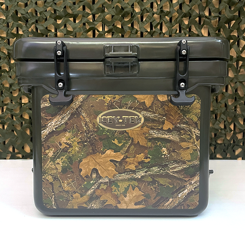 Icey-Tek 25 Litre Cube Cool Box In Woodland Camo