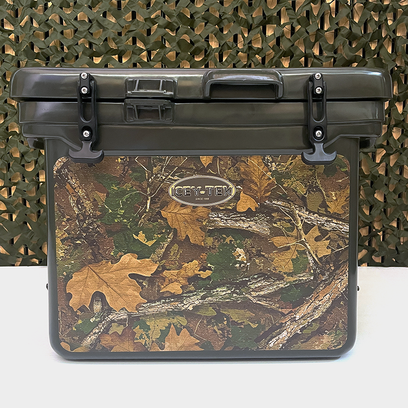 Icey-Tek 40 Litre Cube Cool Box In Woodland Camo
