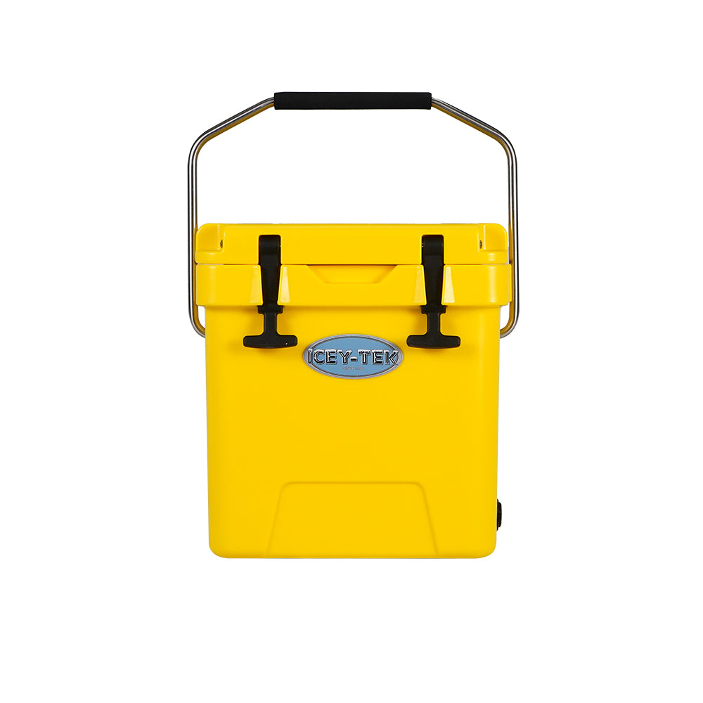 Icey-Tek 18 Litre Cube Cool Box With Handle - Sunshine Yellow