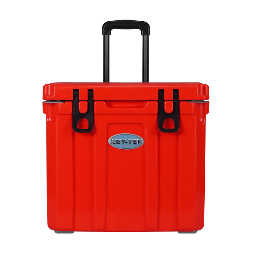 Icey-Tek 35 Litre Cool Box With Wheels - Candy Red