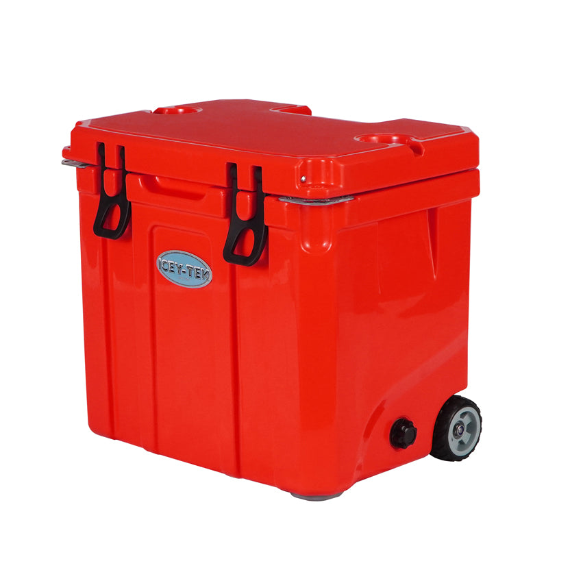 Icey-Tek 35 Litre Cool Box With Wheels - Candy Red
