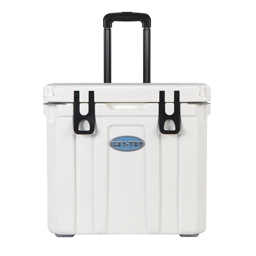 Icey-Tek 35 Litre Cool Box With Wheels - Ice White