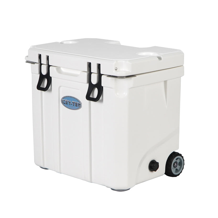 Icey-Tek 35 Litre Cool Box With Wheels - Ice White