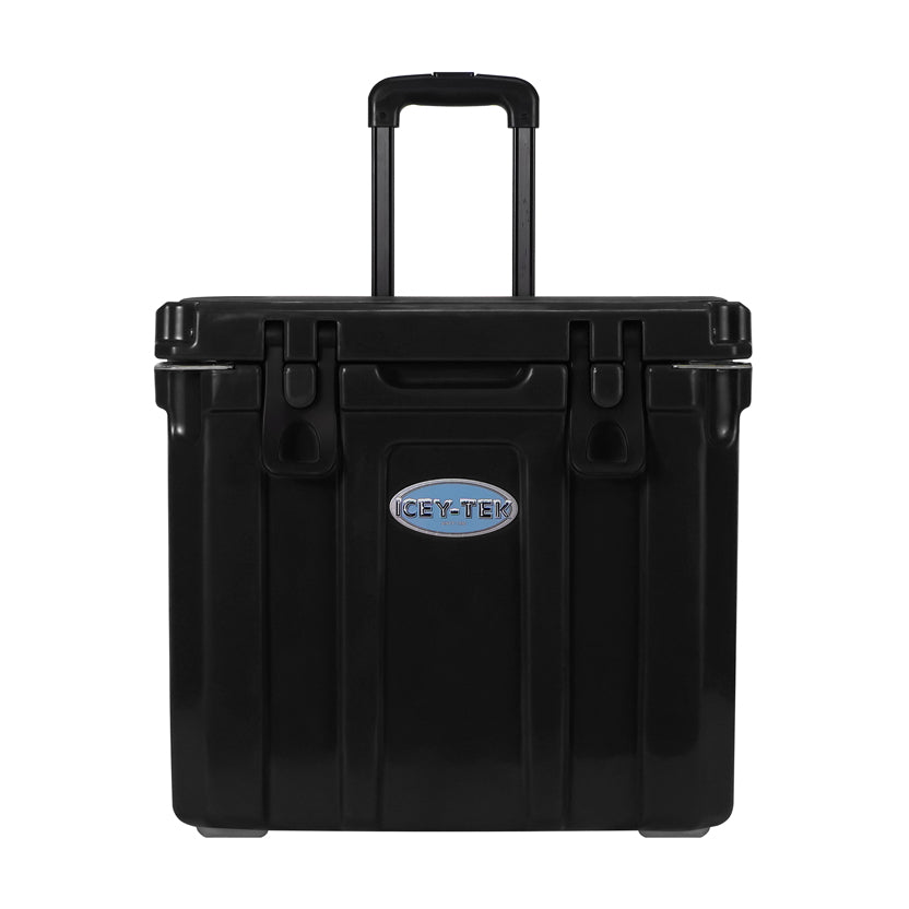 Icey-Tek 35 Litre Cool Box With Wheels - Jet Black