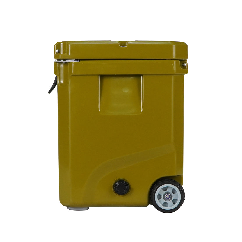 Icey-Tek 35 Litre Cool Box With Wheels - Army Green