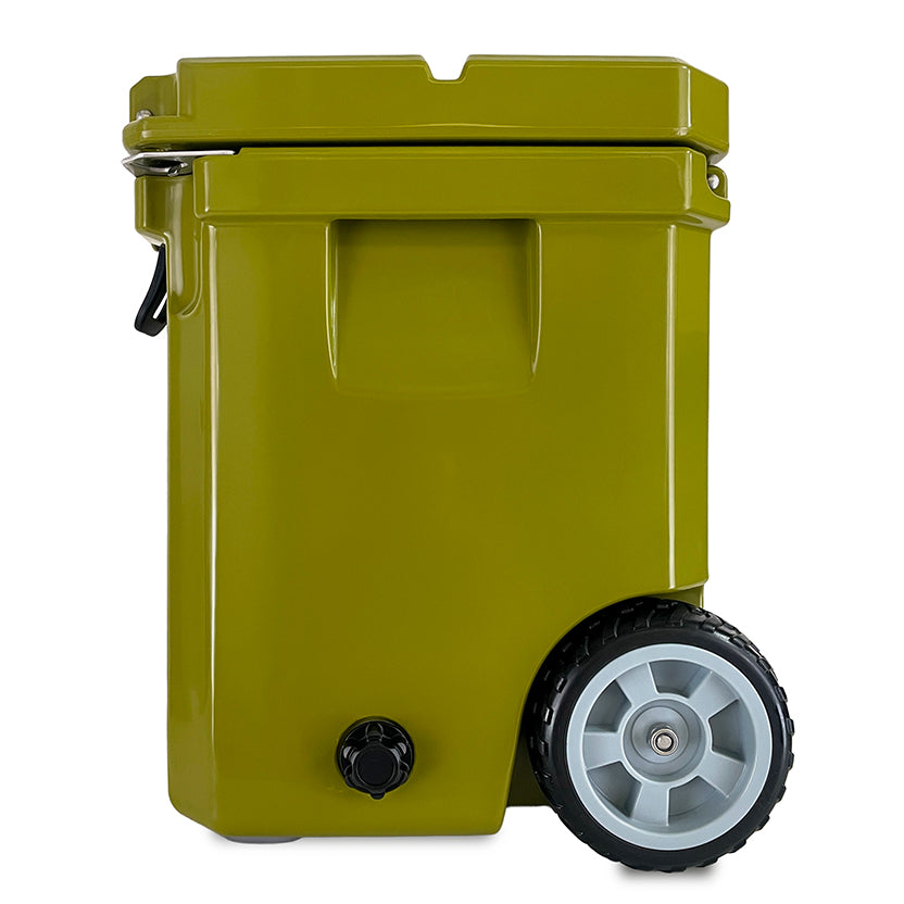Icey-Tek 35 Litre Cool Box With Wheels - Army Green