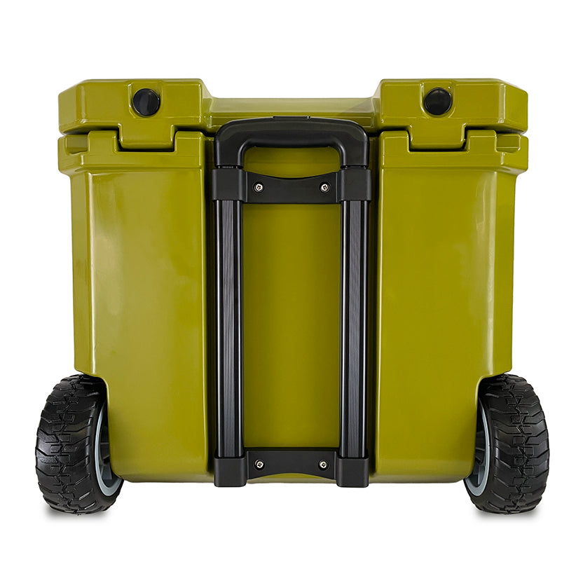 Icey-Tek 35 Litre Cool Box With Wheels - Army Green