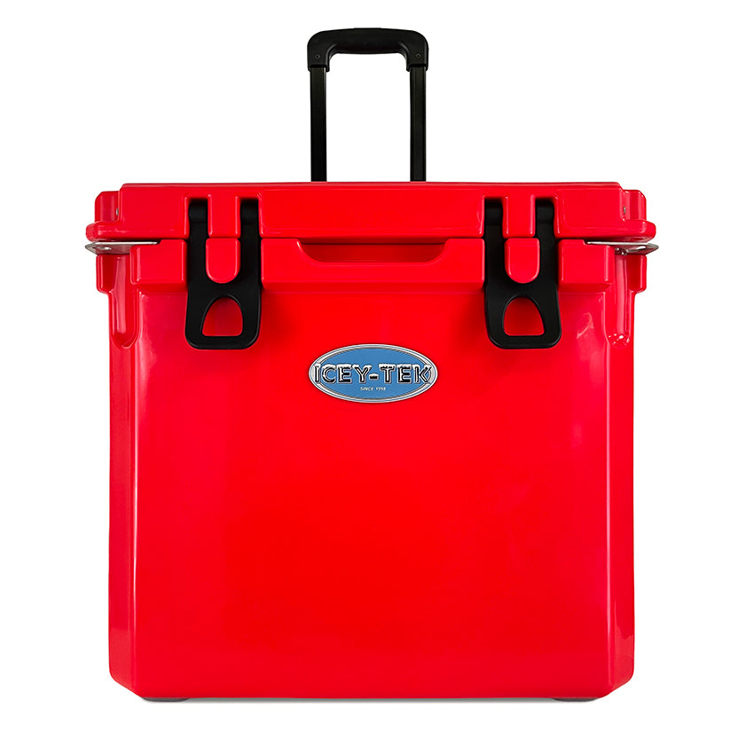 Icey-Tek 35 Litre Cool Box With Wheels - Candy Red