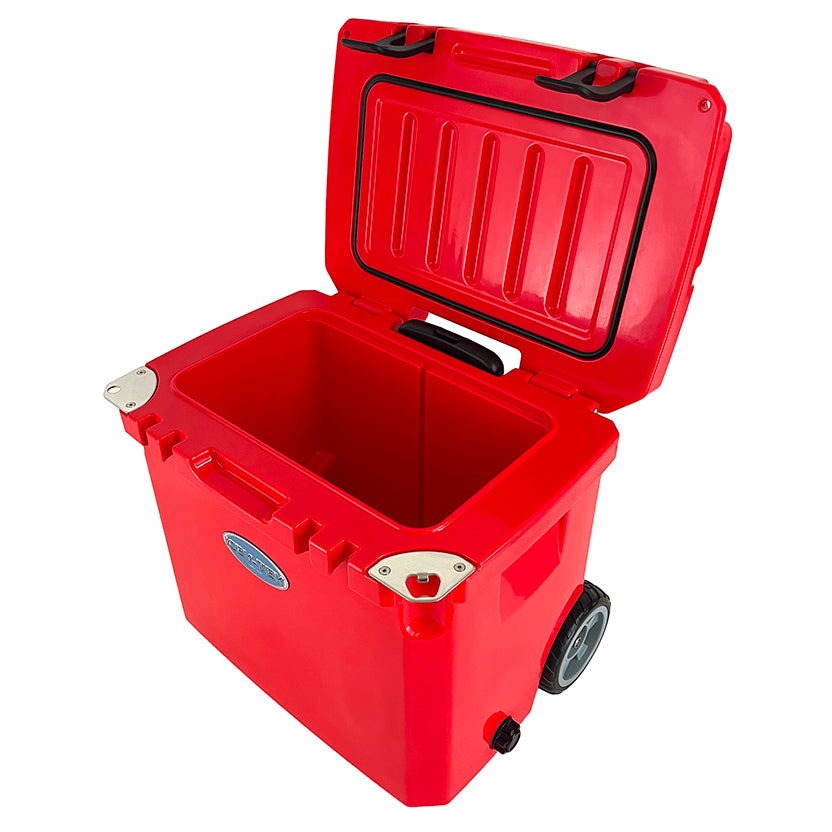 Icey-Tek 35 Litre Cool Box With Wheels - Candy Red