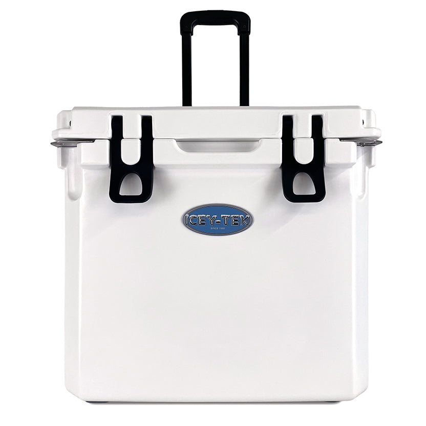 Icey-Tek 35 Litre Cool Box With Wheels - Ice White