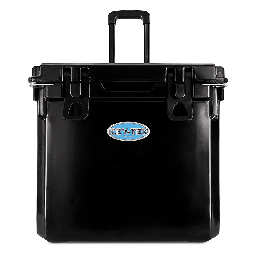 Icey-Tek 35 Litre Cool Box With Wheels - Jet Black