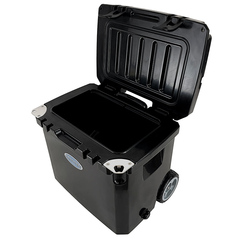 Icey-Tek 35 Litre Cool Box With Wheels - Jet Black