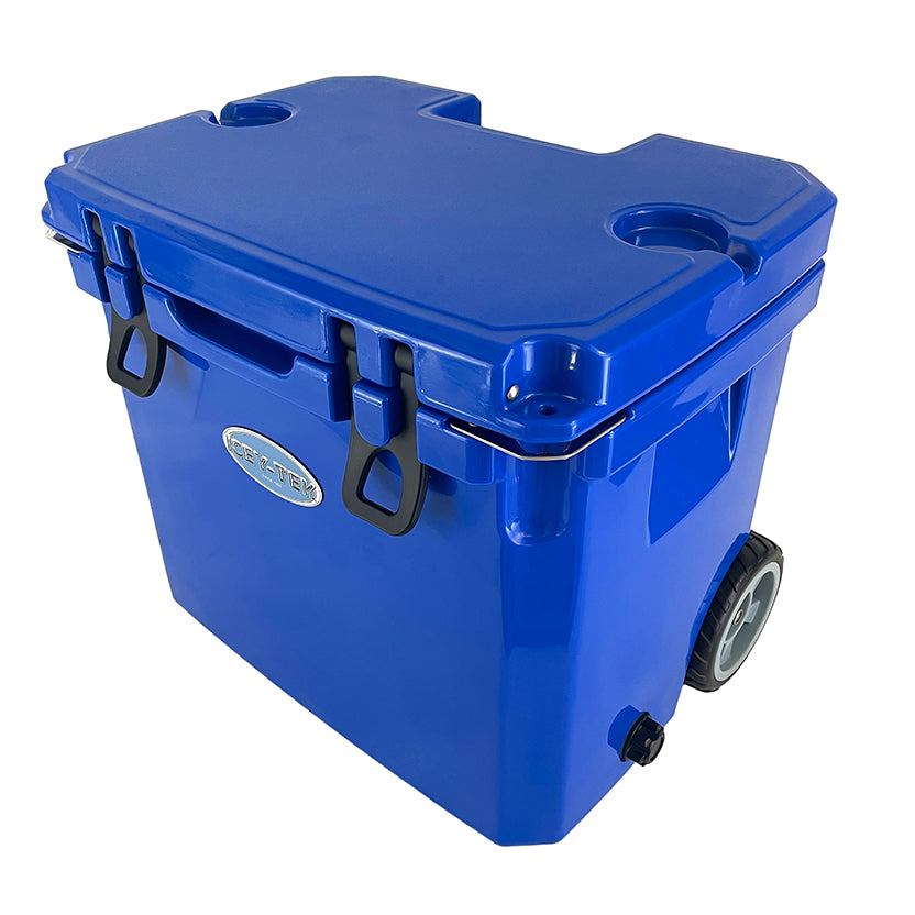 Icey-Tek 35 Litre Cool Box With Wheels - Ocean Blue