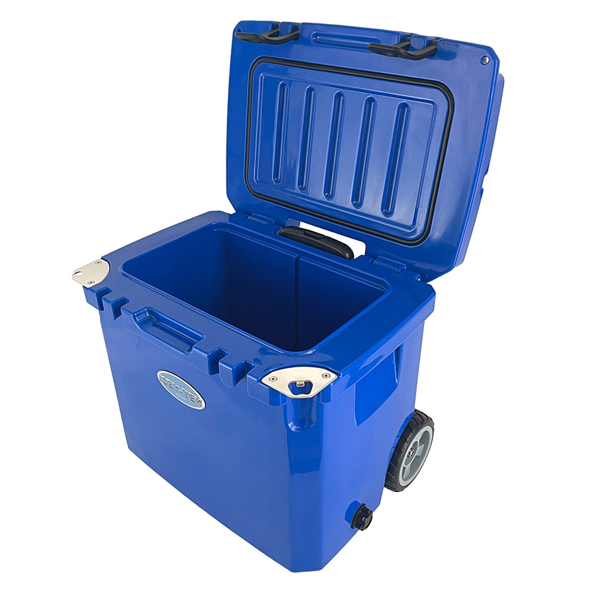 Icey-Tek 35 Litre Cool Box With Wheels - Ocean Blue