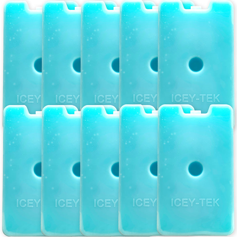 Pack Of 10 Icey-Tek Small Gel Ice Packs From Cool Boxes UK