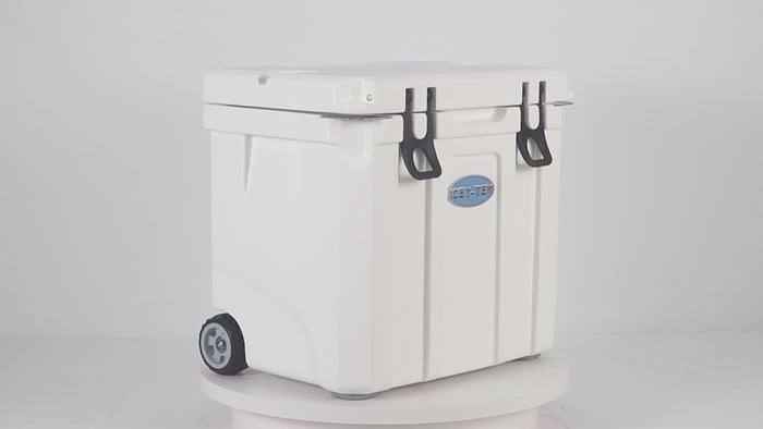 Icey-Tek 35 Litre Cool Box With Wheels - Ice White