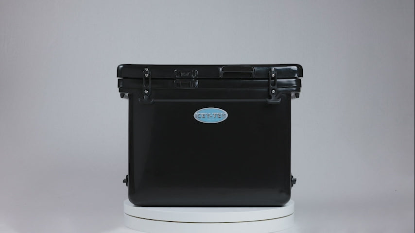 Icey-Tek 55 Litre Cube Cool Box In Jet Black