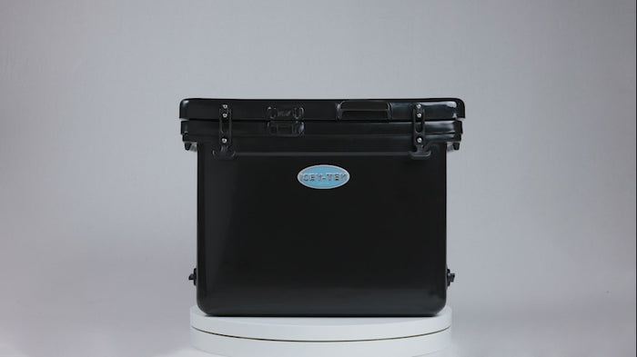 Icey-Tek 55 Litre Cube Cool Box In Jet Black
