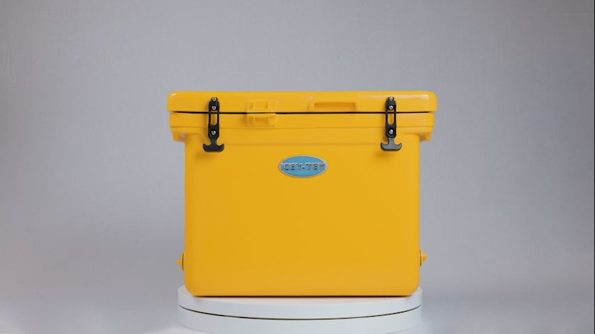 Icey-Tek 55 Litre Cube Cool Box In Sunshine Yellow