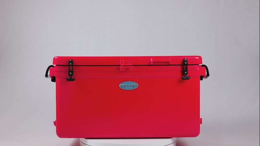 Icey-Tek 90 Litre Long Cool Box In Candy Red