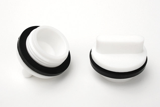 Icey-Tek White Stop Plug Bung