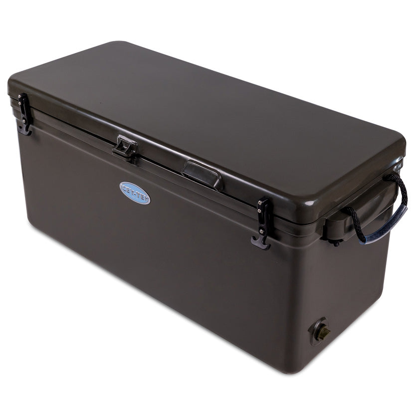 Icey-Tek 115 Litre Long Cool Box In Dark Khaki