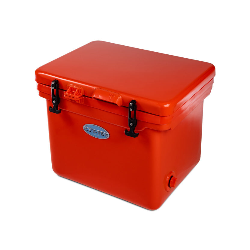 Icey-Tek 40 Litre Cube Cool Box In Flame Orange