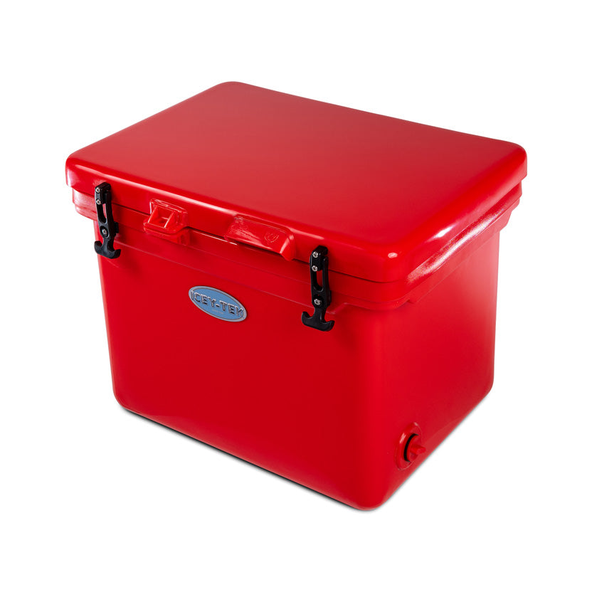 Icey-Tek 55 Litre Cube Cool Box In Candy Red