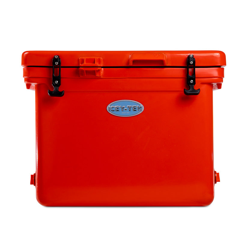 Icey-Tek 55 Litre Cube Cool Box In Flame Orange