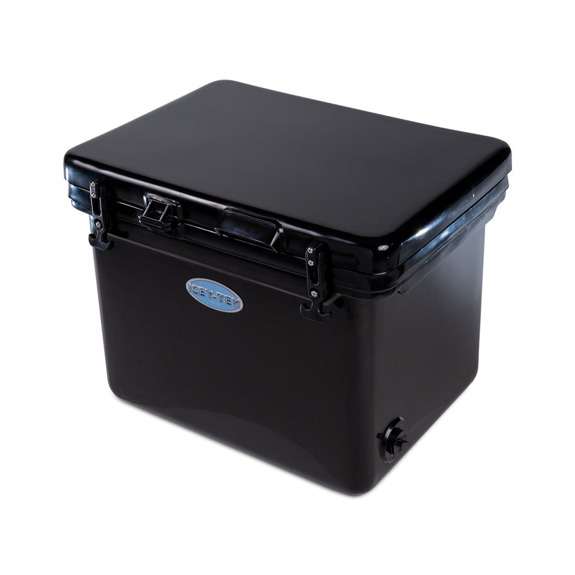 Icey-Tek 55 Litre Cube Cool Box In Jet Black