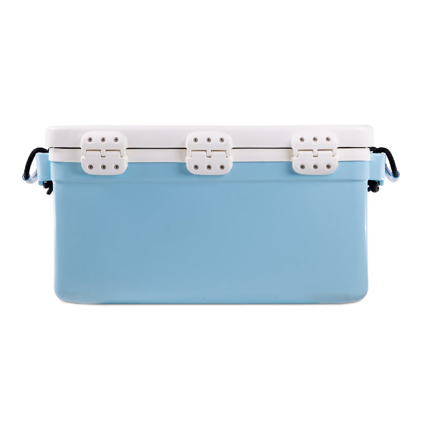 Icey-Tek 56 Litre Long Cool Box In Baby Blue + White