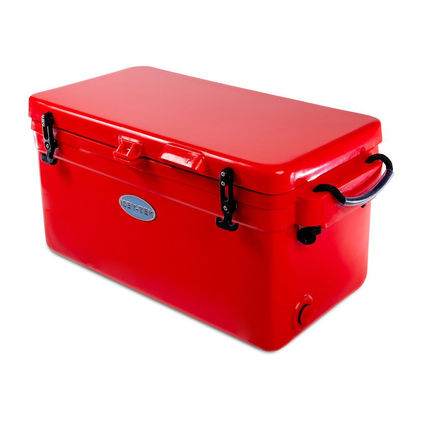 Icey-Tek 56 Litre Long Cool Box In Candy Red
