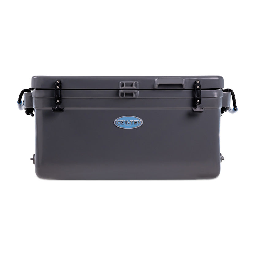 Icey-Tek 56 Litre Long Cool Box In Steel Grey