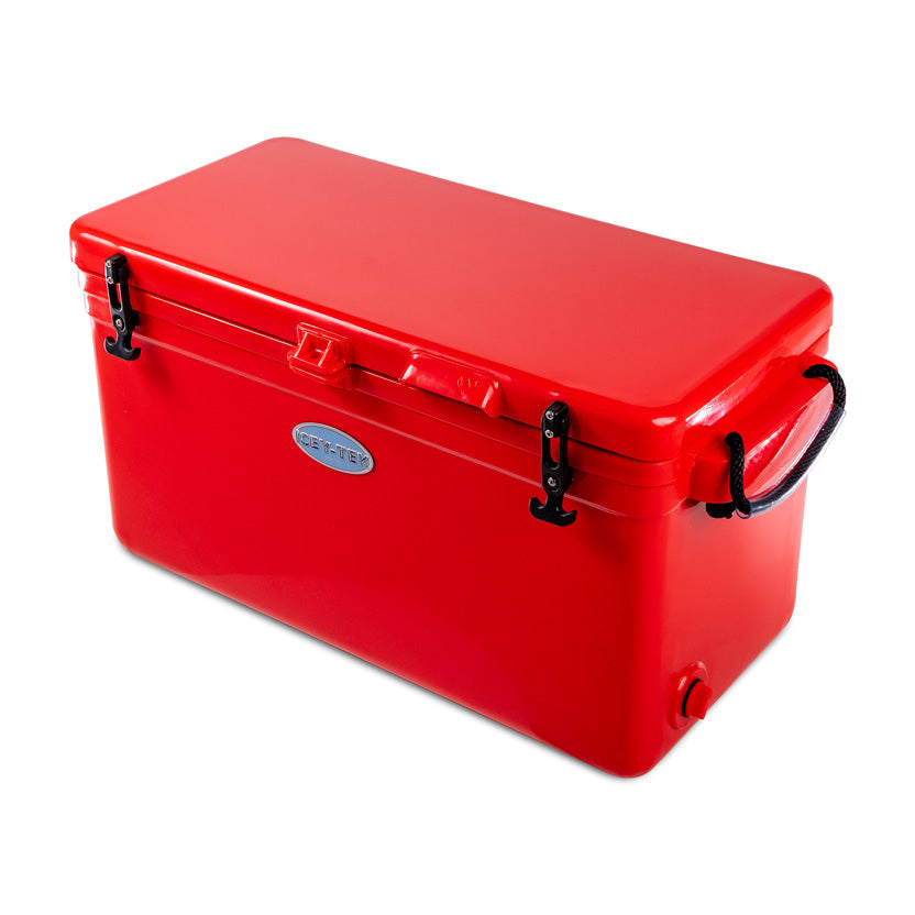 Icey-Tek 70 Litre Long Cool Box In Candy Red