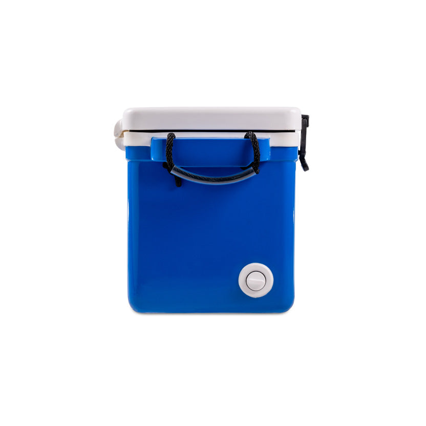 Icey-Tek 70 Litre Split Lid Long Cool Box Ocean Blue + White