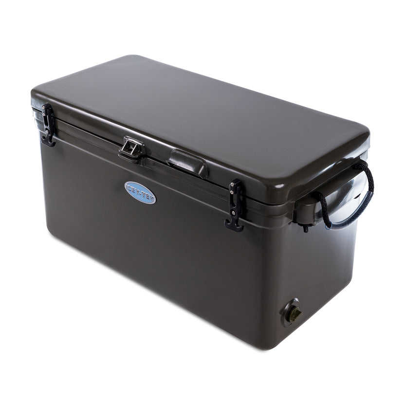 Icey-Tek 90 Litre Long Cool Box In Dark Khaki