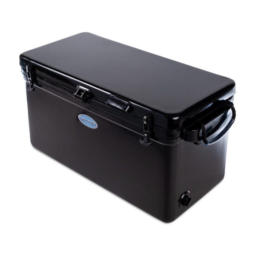 Icey-Tek 90 Litre Long Cool Box In Jet Black