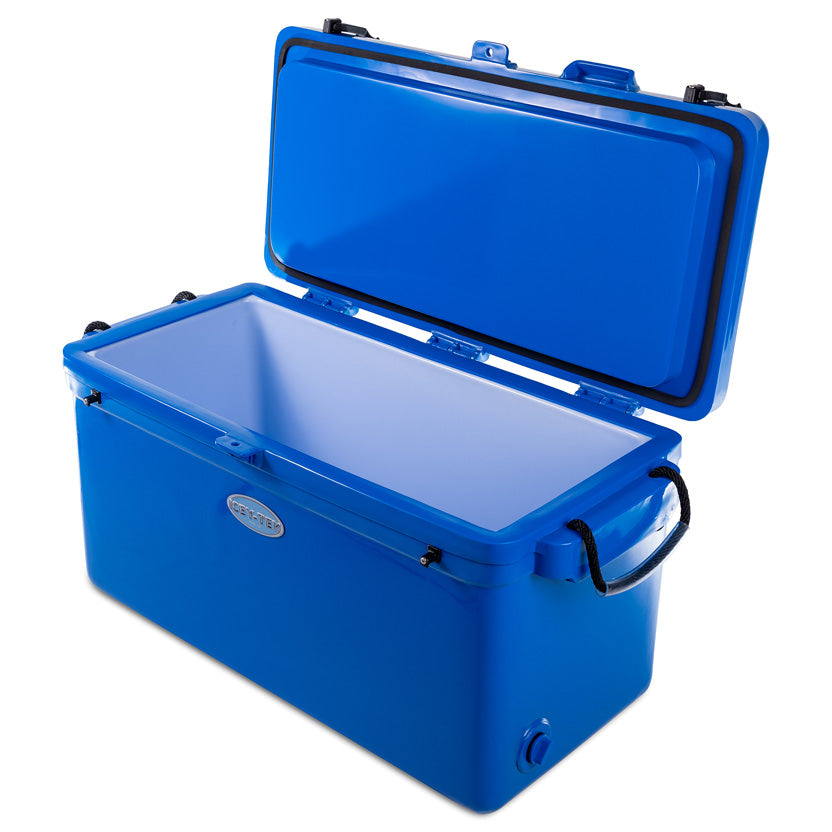 Icey-Tek 90 Litre Long Cool Box In Ocean Blue