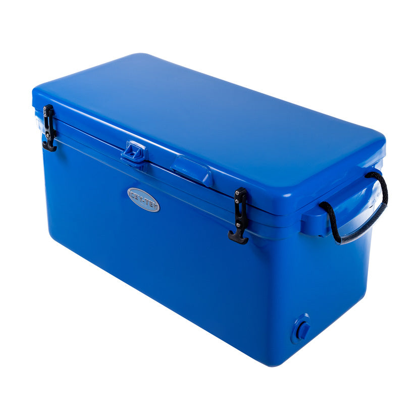 Icey-Tek 90 Litre Long Cool Box In Ocean Blue