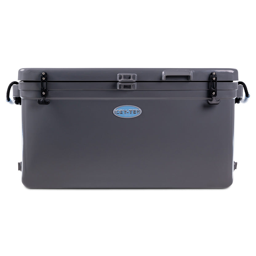 Icey-Tek 90 Litre Long Cool Box In Steel Grey