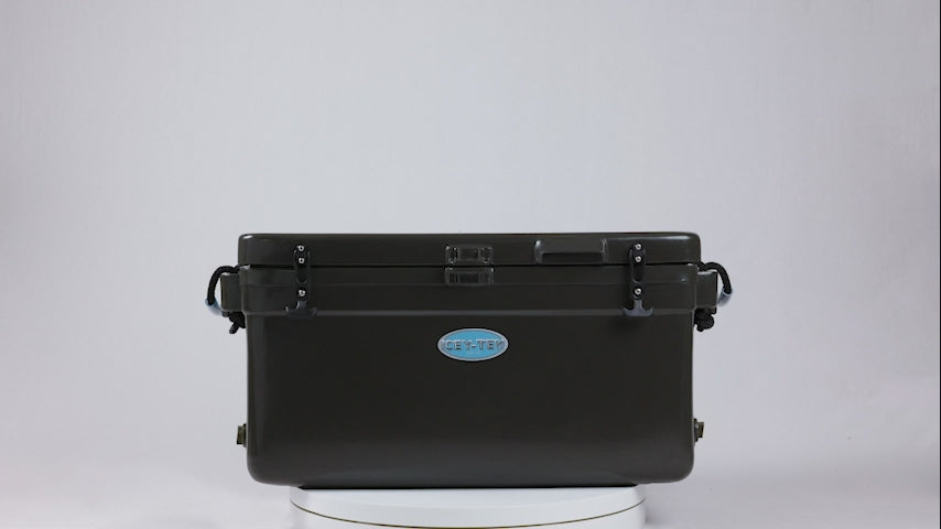 Icey-Tek 56 Litre Long Cool Box In Dark Khaki